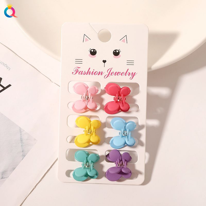 Mini-Haarspangen-Set – 6-teiliges Haarklammer-Set in matten Pastellfarben für Damen (klein, rutschfest, vielseitig für Ponyfrisuren und Hochsteckfrisuren)_voghion.com