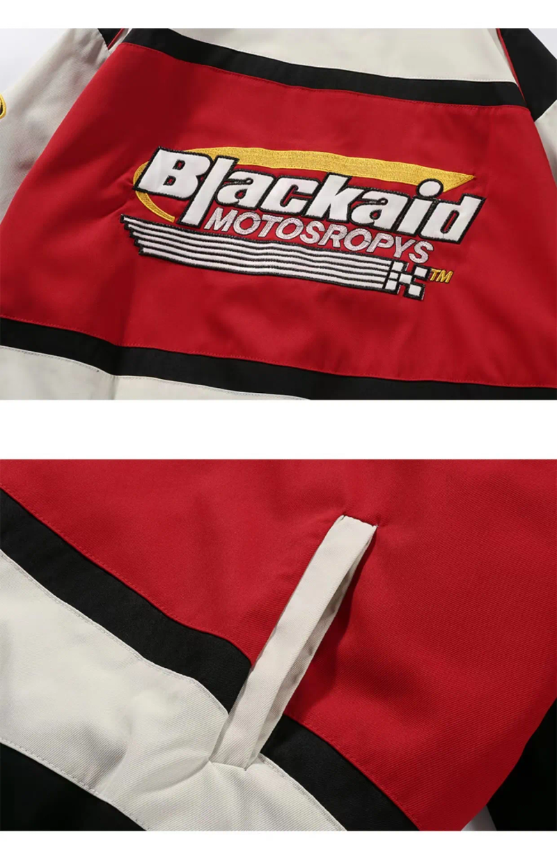 Herrenjacken Explosionen Y2K American Street Hip-Hop Racing Baseball Uniform Bestickte Jacke Punk Gothic Lose für_voghion.com