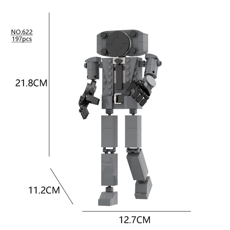 Vse Moc New Skibidi Toilet The Audio and Camera Titan Man Building Blocks Toys DIY Opeke Toy For Child Rojstnodnevno božično darilo_voghion.com