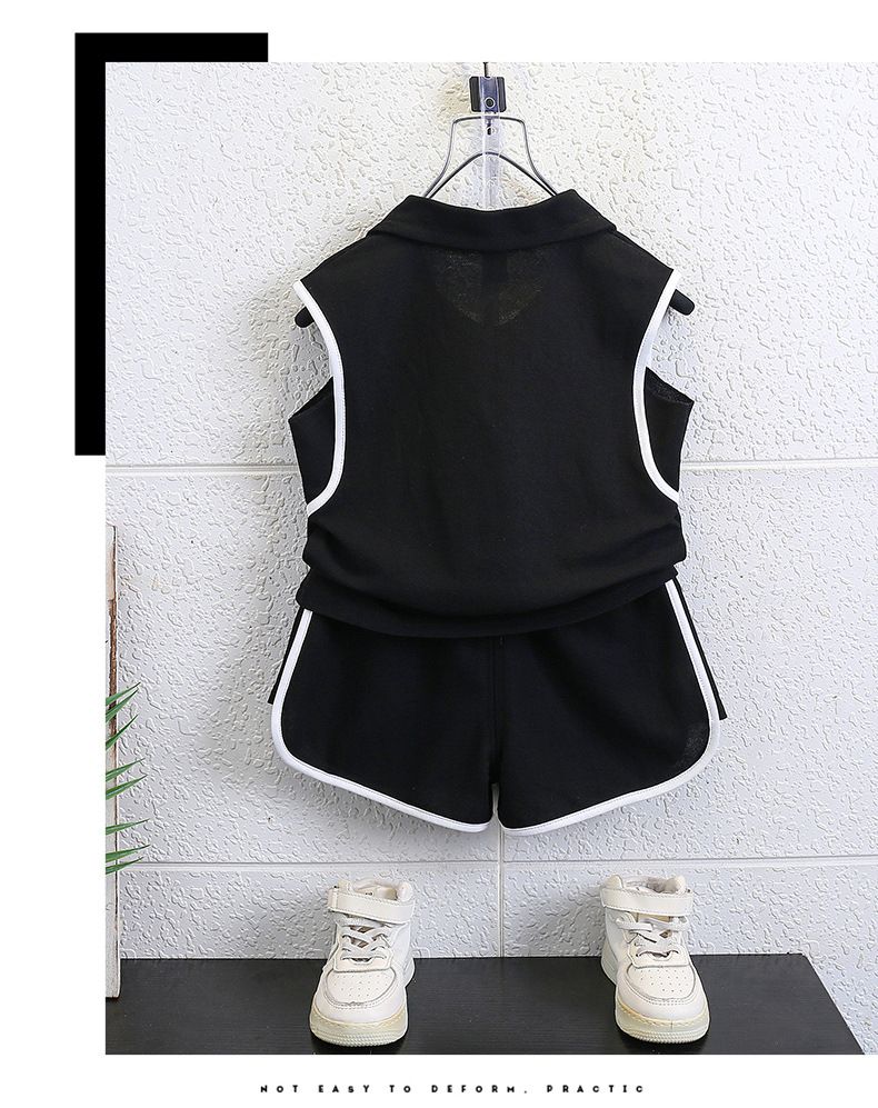 Boys Summer Clothes 2025 New 3 Baby Summer Sleeveless Lapel Vest Suit 7 Children's Clothes Baby Cool Clothes_voghion.com