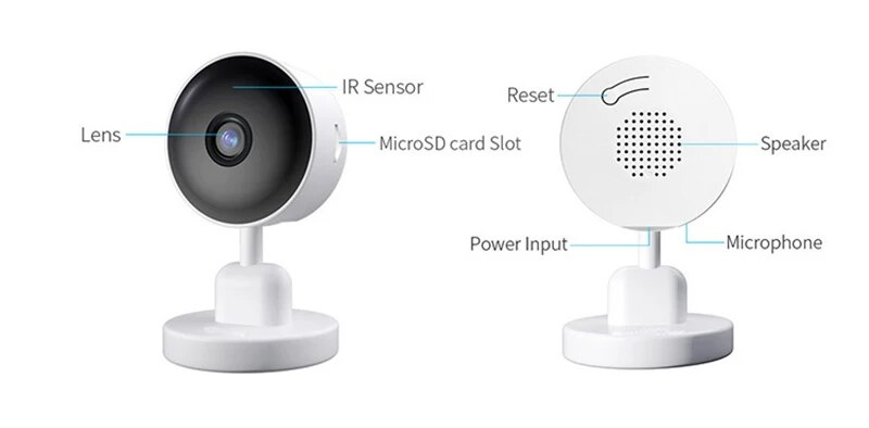 3MP Tuya Mini Babymonitor Smart Life Hjemmesikkerhet Trådløs Toveis Lyd Bevegelsesdeteksjon Nettverkskamera_voghion.com