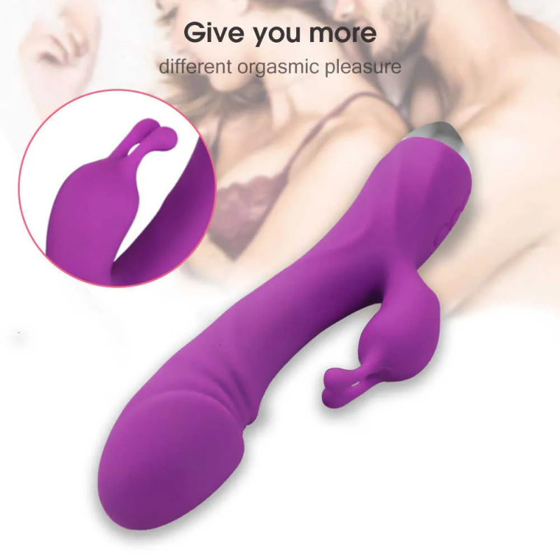 Toy Massager Sex Usb Charging Rabbit Vibrators  g Spot Clitoris Nipple Dual Stimulator Massager Dild_voghion.com