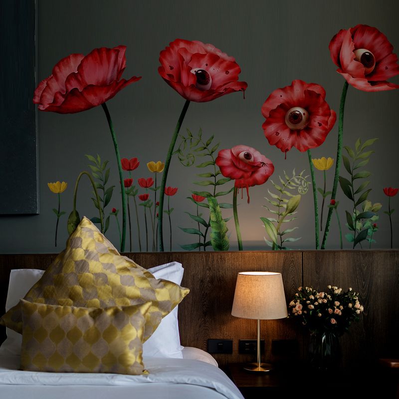 Aufkleber Halloween Blut Handabdruck Fußabdrücke Dekorative Wandaufkleber Fensteraufkleber Wohnzimmer Schlafzimmer Hintergrund Home Dekoration Aufkleber_voghion.com