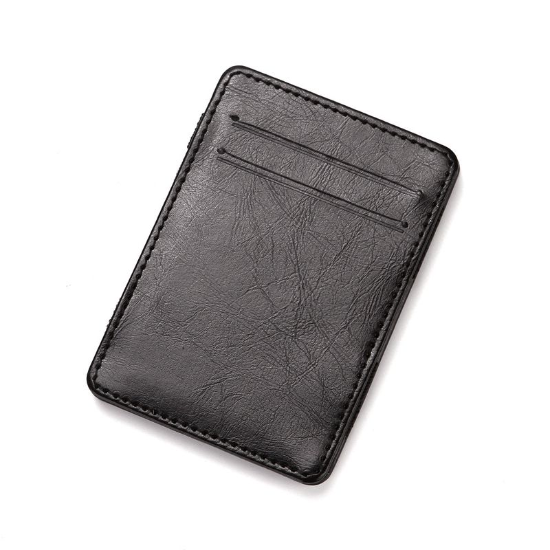 Sleek PU Leather Wallet For Men & Women - RFID Blocking Card Holder With Flip Cover, Minimalist Design For Daily Essentials_voghion.com
