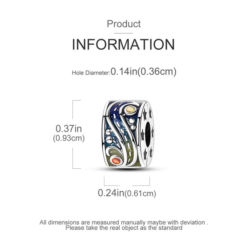 Gioielli da donna in argento sterling 925, a forma di cuore eterno, con tappo in gomma, clip fissa, fibbia di posizionamento, ciondolo con perline, accessori per gioielli fai da te_voghion.com