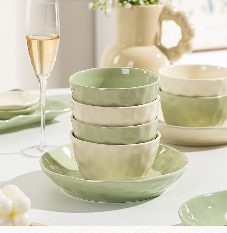 Kerámia étkészlet 16 részes máz alatti kézzel festett tálak tányérok mikrohullámú sütőben mosogatógépben mosható elegáns leves tészta porcelán edények mindennapi használatra_voghion.com