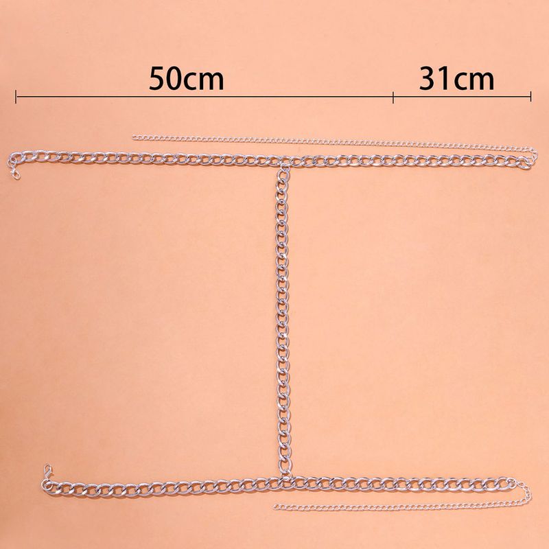 Trend einlagige Titanstahl-Beinkette Strandpersönlichkeit Nachtclub sexy Körperkette Körperkette_voghion.com