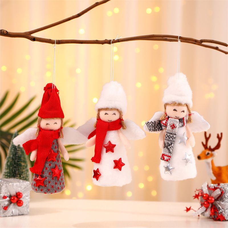 Neue Weihnachtsschmuck Kreative Flügel Engel Ältere Anhänger Weihnachtsbaum Kleine Anhänger Kindergeschenke_voghion.com