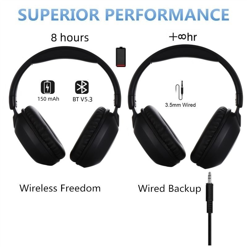 NOVE SODO SD1102 bežične slušalice 5.3" sklopive stereo slušalice preko uha, Bluetooth slušalice_voghion.com