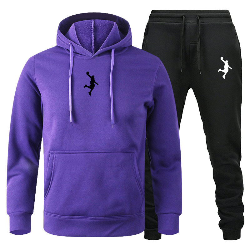Ensemble de pulls pour hommes, vêtements de sport décontractés, ensemble de pulls pour couple à manches longues automne et hiver, ensemble de pantalons de salle de bain deux pièces_voghion.com