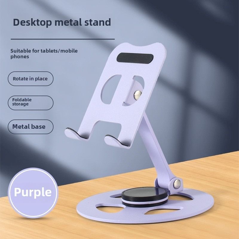 Mobile phone holder, desktop live shooting universal MINI folding support frame, suitable for IPAD tablet_voghion.com