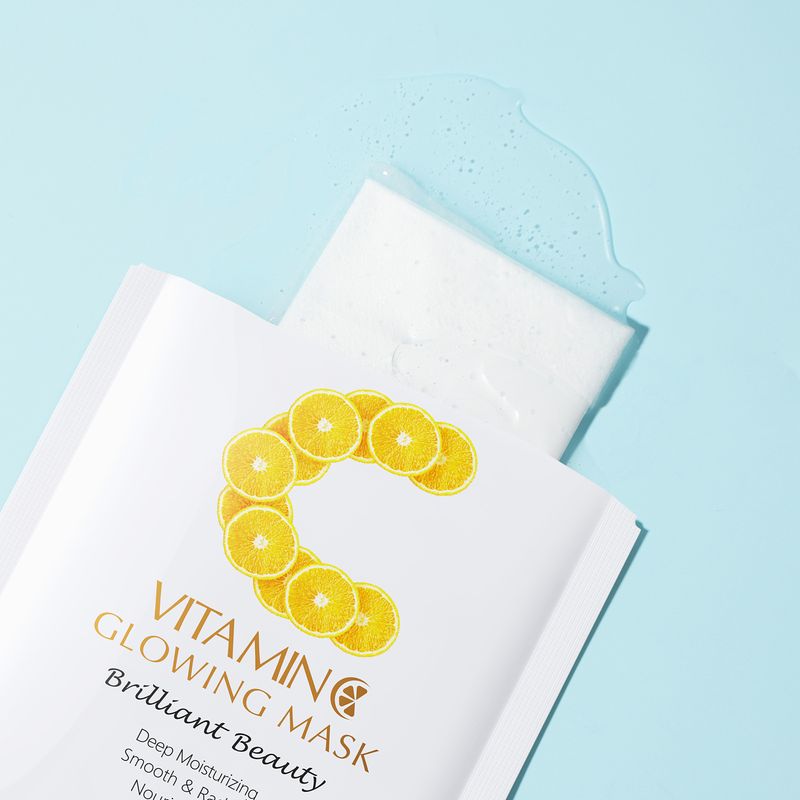Bakımlar ve Maskeler Yeni Ürün Leco Vitamin C Gençleştirici Maske 25g Nemlendirici Nemlendirici Yama Maskesi İngilizce Paketleme_voghion.com
