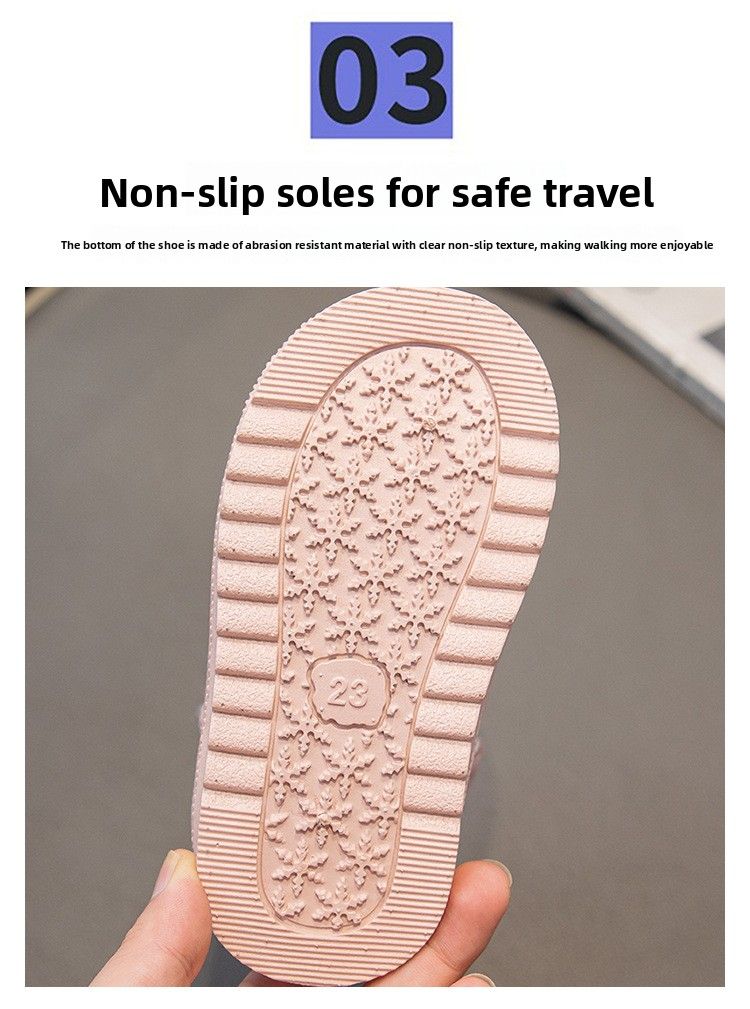 2025 Winter Neue Kinder Schnee Mit Fleece, Jungen Baumwolle Schuhe, Mädchen Stiefel, baby Nicht-Slip Mid-Calf Warme Stiefel_voghion.com