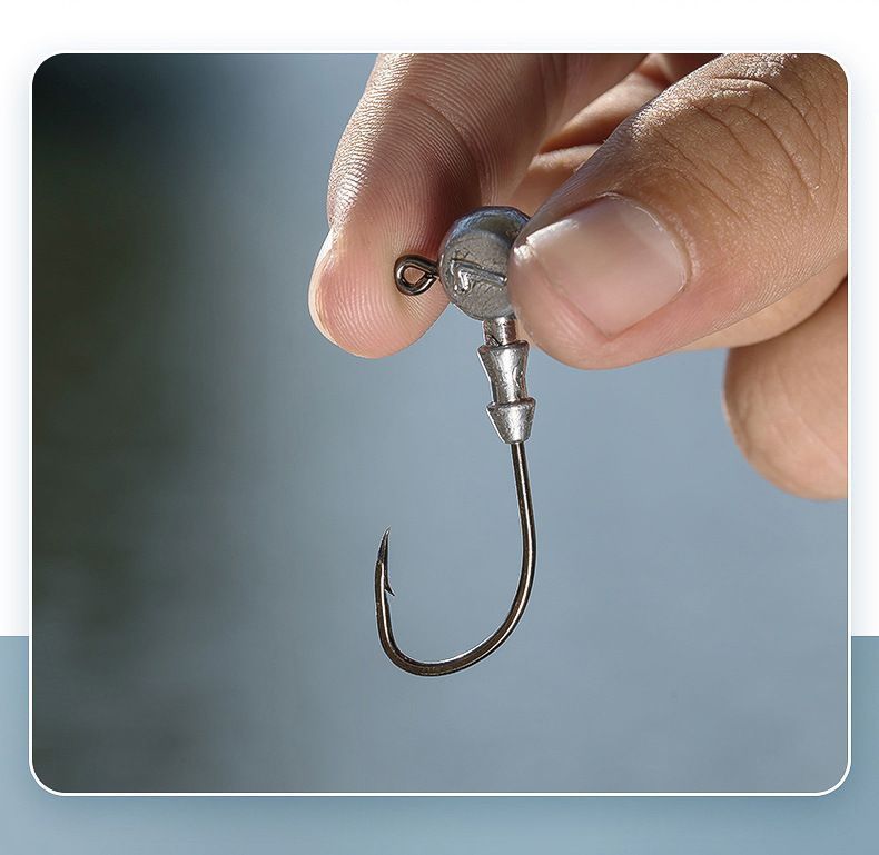 Isca de peixe mandarim boca virada para cima, anzol especial com cabeça de chumbo reforçado e anti-gancho macio_voghion.com
