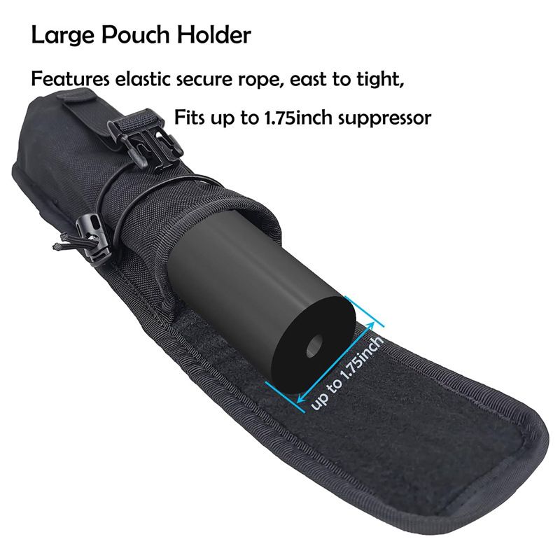 Custodia per silenziatore tattico anti-fusione con isolamento termico, custodia per torcia multifunzionale, custodia per silenziatore_voghion.com