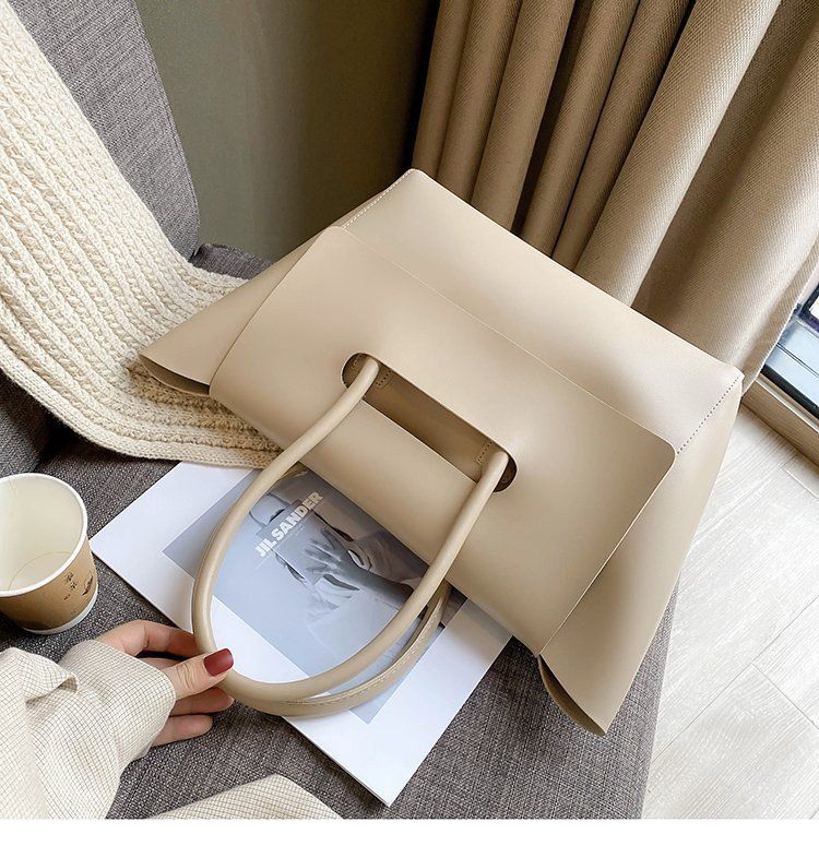 Large capacity for women's commuting tote new high-end feel, versatile handheld shoulder bag, large bag_voghion.com