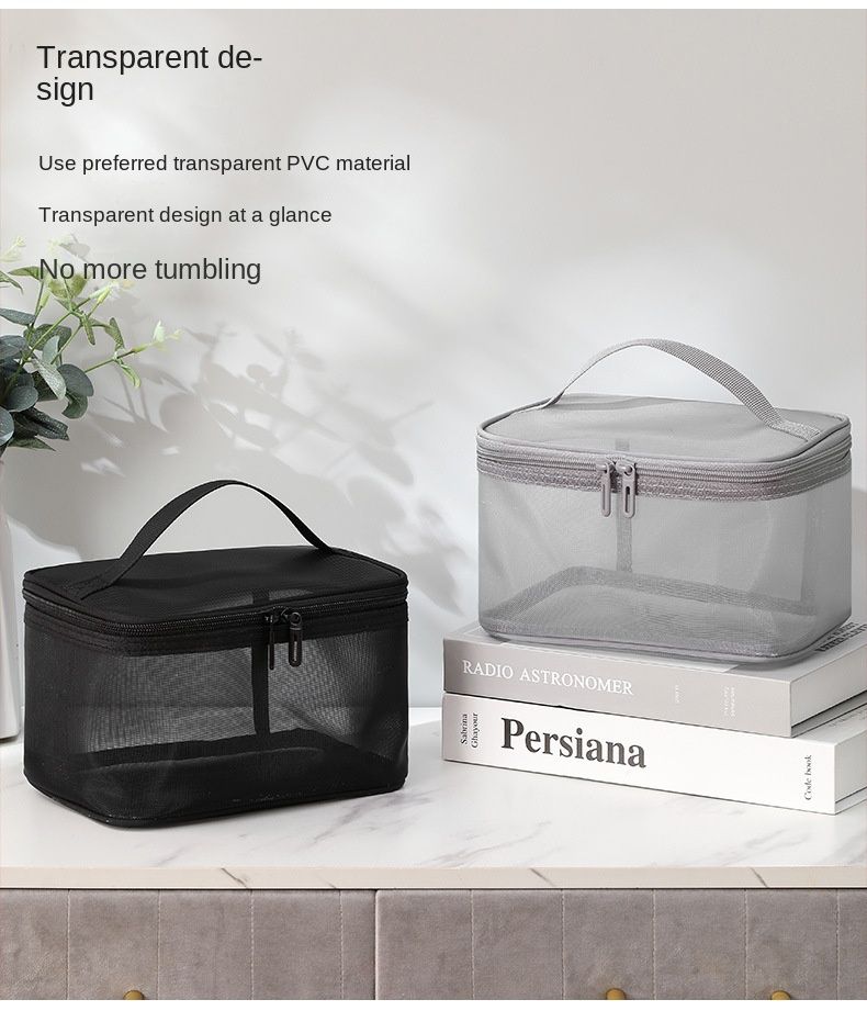 Reise-Make-up-Tasche aus Netzstoff – Transparenter Kulturbeutel-Organizer_voghion.com