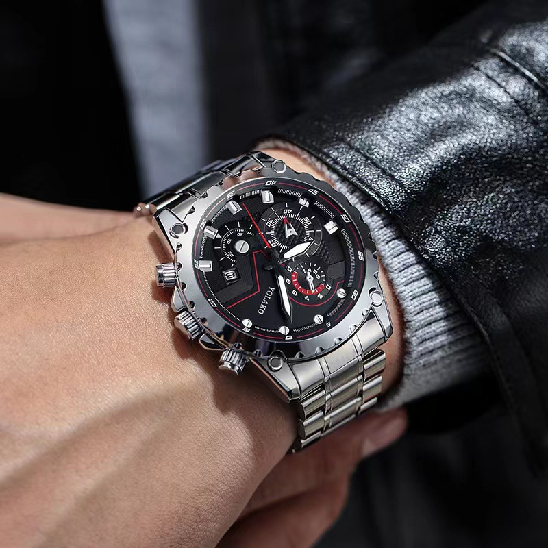 Hot selling item, high-end calendar watch, personalized live streaming, good product, men's steel band watch_voghion.com