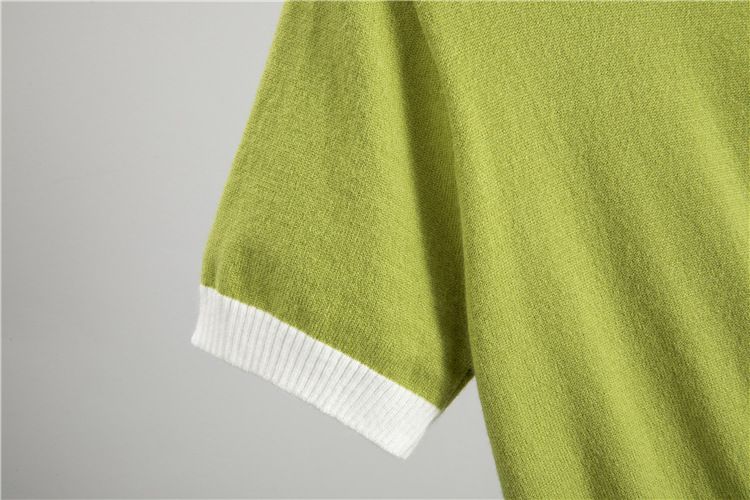 Damenbekleidung Temperament Rundhals Kurzarm Elegant Rundhals Kurzarm Schlankheits-Strickjacke & Langer Rock Zweiteiliges Set Für Damen_voghion.com