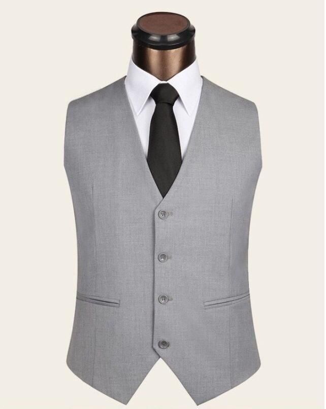 Herrenbekleidung Slim Anzugweste Anzugweste Casual Professional Weste Trauzeugenweste_voghion.com