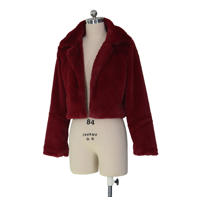 L'abbigliamento femminile desidera Dunhuang vendita calda autunno e inverno cardigan in pelliccia sintetica sciolto giacca corta cappotto soffice_voghion.com