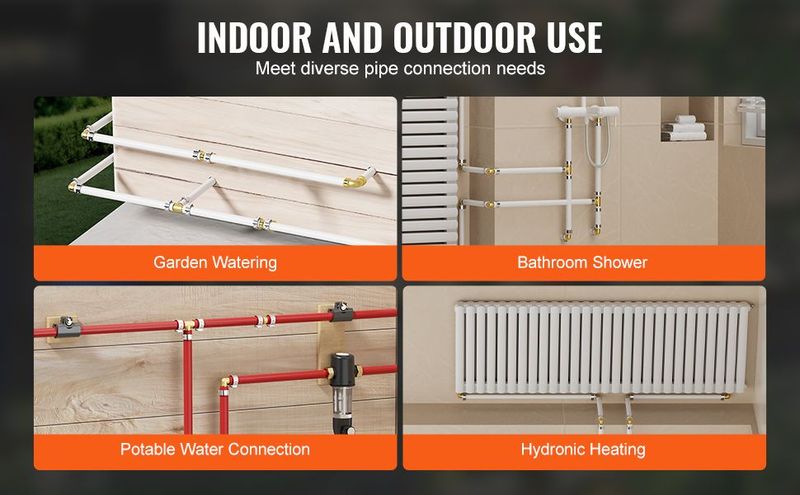 Pipe Fittings 1/2"-3/4" 50PCS Brass Clamp-style 1/2 NPT Internal Thread_voghion.com