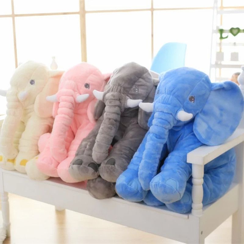 Adorable Baby Soft Plush Long Nose Elephant Sleep Pillow For And Kids Newborns_voghion.com