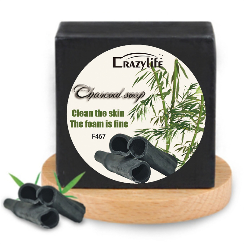 Crazylife Tea Tree Bamboe Houtskool Essentiële Olie Handgemaakte Zeep Zwarte Kop Dee Reiniging Afval Hoorns Gezichtsreiniging_voghion.com
