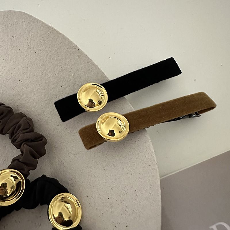 Piccola fibbia in oro nero Curry delicato tutto-fiammifero fermaglio per capelli frangia fermaglio laterale coda di cavallo cordino per capelli nuovi accessori per capelli_voghion.com