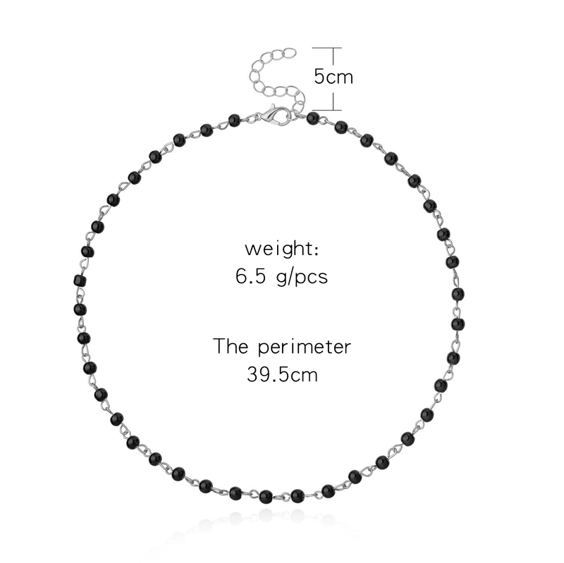Personalisierte einfache Perlen Accessoires Mode Schlüsselbein Kette Grenzüberschreitende Damen Halskette_voghion.com
