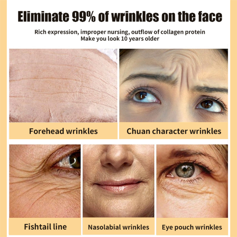 Grumbu noņemšana Instant Serum Retinol Lifting Firming Anti Aging Essence Fade Fine Lines Balinošs sejas ādas kopšana Ko_voghion.com