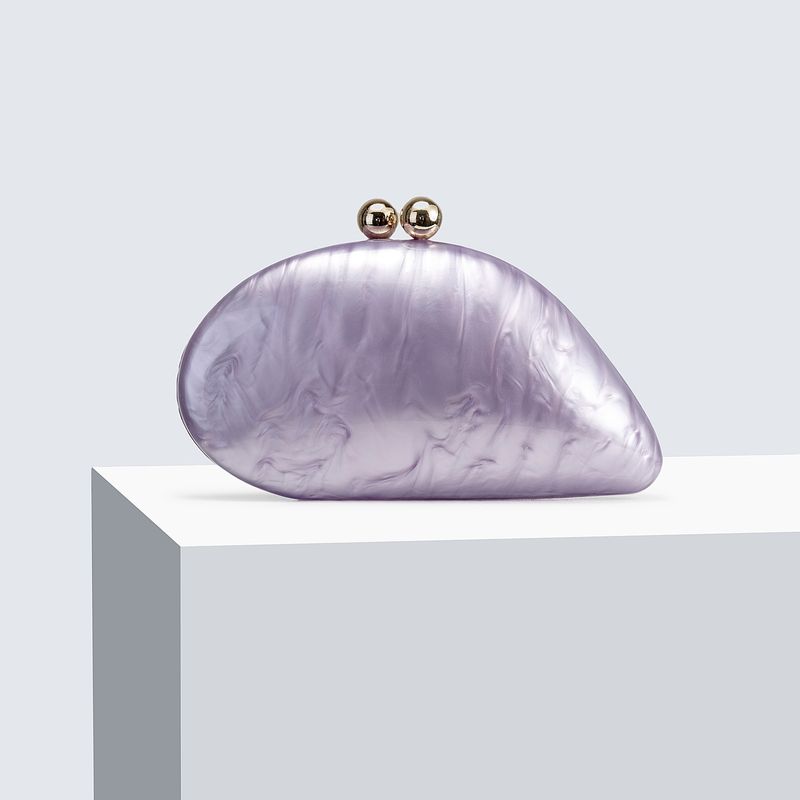 Borsa a tracolla da sera in acrilico da donna, con catena, per matrimonio e feste_voghion.com