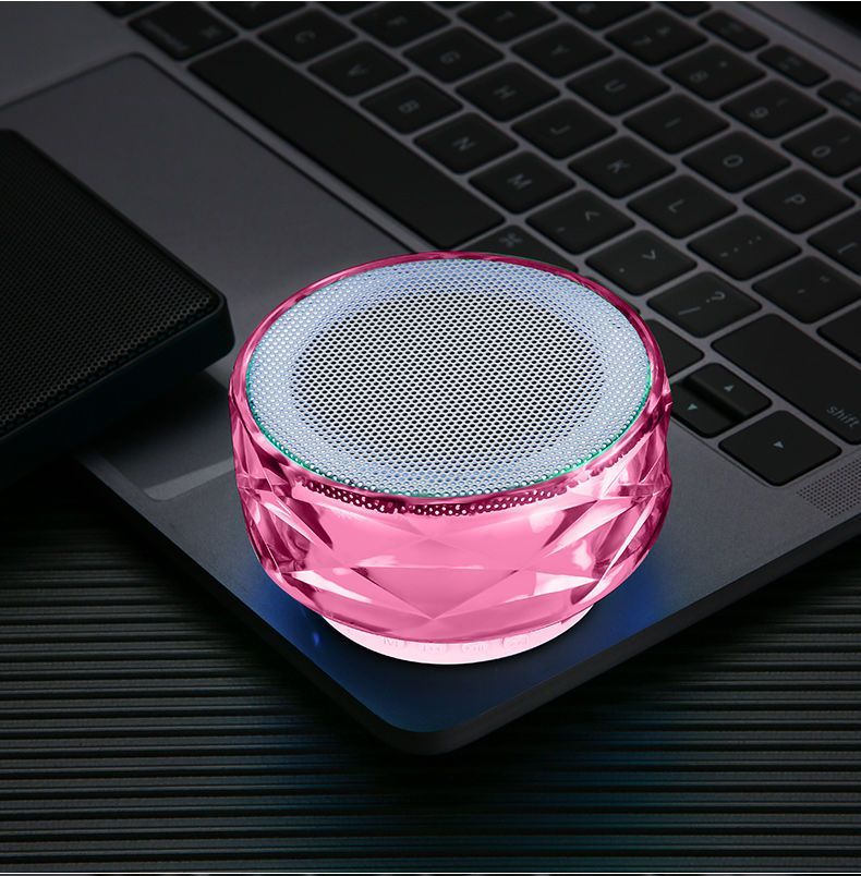 Colorful Light Wireless Bluetooth Mini Card Slot Subwoofer Portable Phone Computer Small Speaker_voghion.com