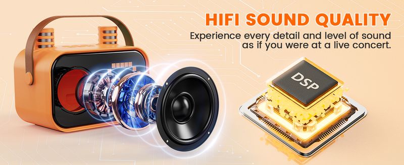 Mini Hine Kids, Portable Bluetooth Karaoke Speaker Unpowered Cabinets With 2 Wireless Microphones For Party_voghion.com