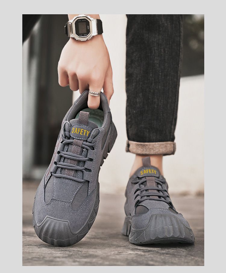 Arbeitsversicherungsschuhe Herrenschuhe Baustellenarbeit Rutschfeste, verschleißfeste Sportschuhe Freizeitschuhe für Werkzeugarbeiten Bergsteigerschuhe_voghion.com