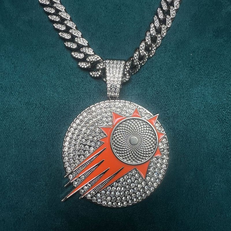 Collana con ciondolo in lega di diamanti, fai da te, stile hip hop, con ritenzione del colore, accessori per donne_voghion.com