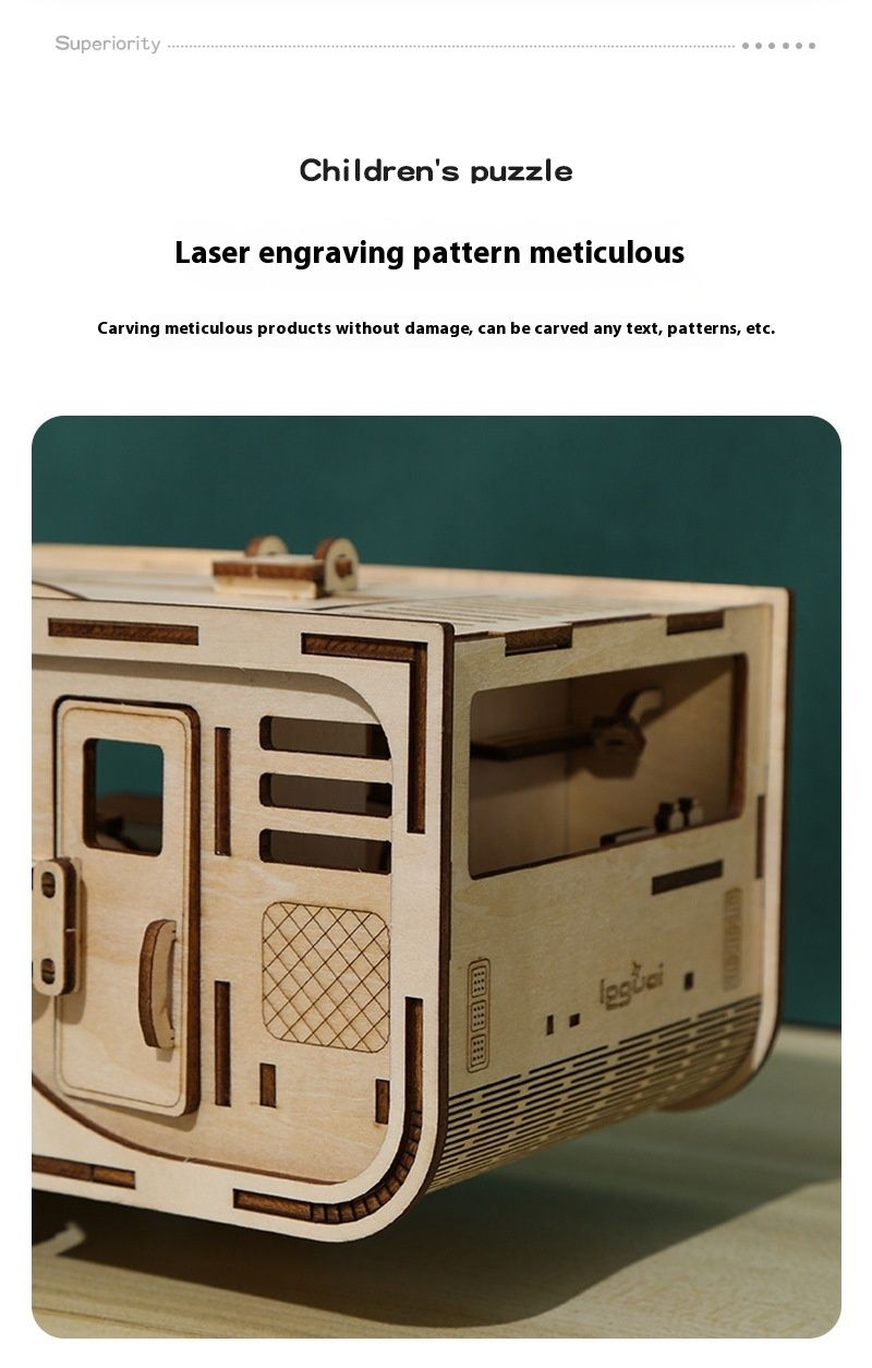 Nová 3D hračka DIY kreativní puzzle s přívěsem pro karavan_voghion.com