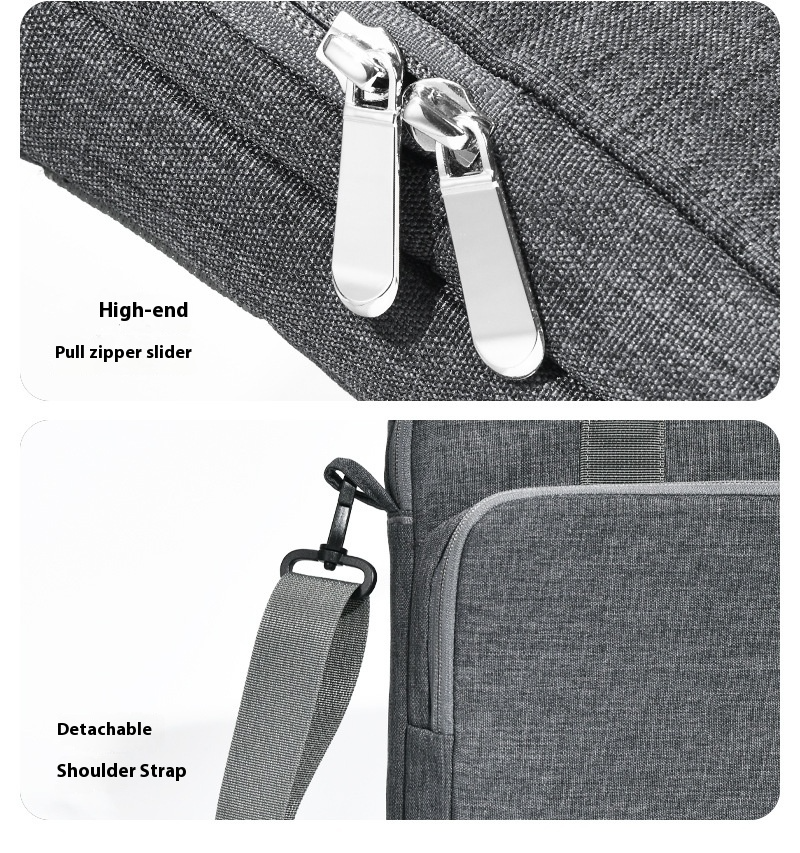 Elegante bolso multifuncional para portátil: gran capacidad, tejido impermeable y protección total._voghion.com
