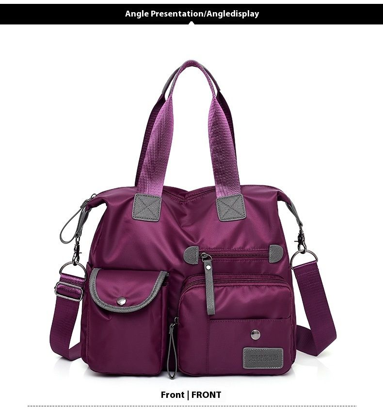 Street Women's New Nylon Mommy Motorcycle Fan Oxford Cloth Big Bag Grote tassen_voghion.com