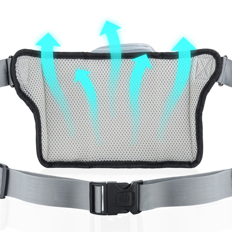 Lihanbao Unisex Fanny Pack Adjustable Reflective Dog Leash Shock-absorbing Large Capacity Waist Pack For Fitness_voghion.com