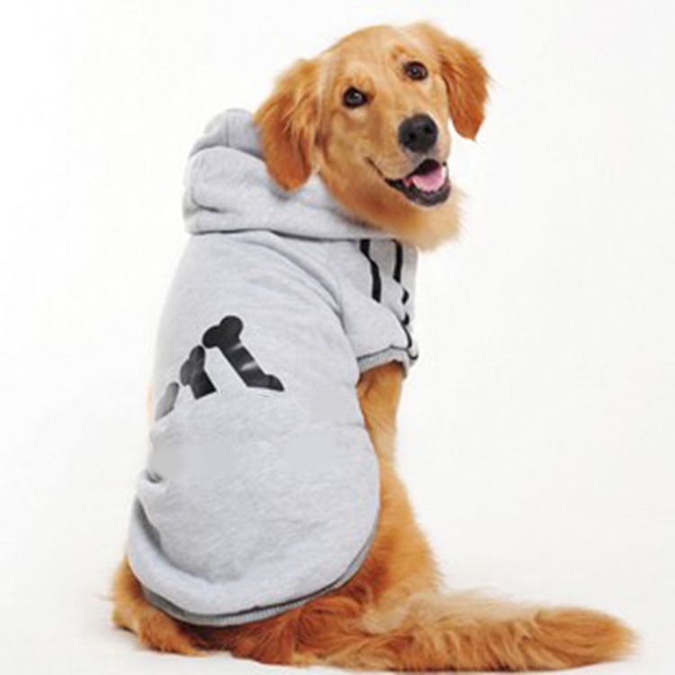Dicker Sweatshirt für Frühling und Herbst für große, mittelgroße und kleine Hunde, Golden Retriever, Labrador, Hundekleidung, Fleecestoff_voghion.com