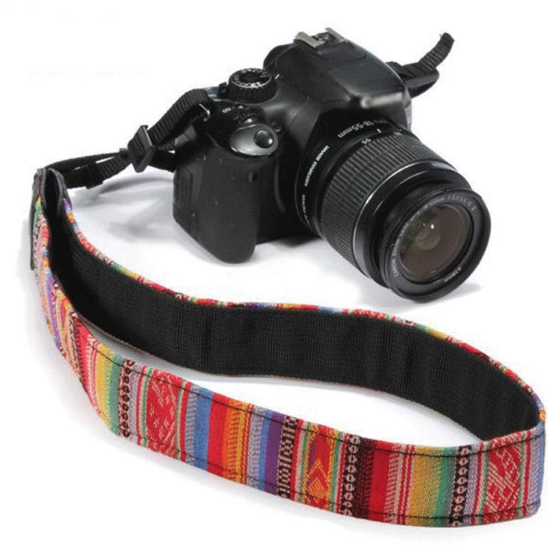 DSLR SLR Kameralar İçin Evrensel Ayarlanabilir Kamera Boyun Askısı Nikon Canon Sony Olympus Yumuşak Dolgulu Pamuklu Omuz Askısı Kemeri_voghion.com