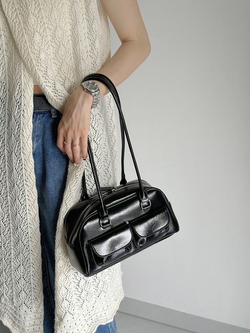 Nova bolsa de boliche coreana nicho axila grande capacidade pequeno bolso design bolsa para mulheres_voghion.com