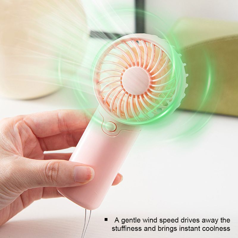 Mini tragbar praktisch kreative Handheld Tasche leicht verstellbar niedlich kleinen Ventilator Student Geschenk_voghion.com