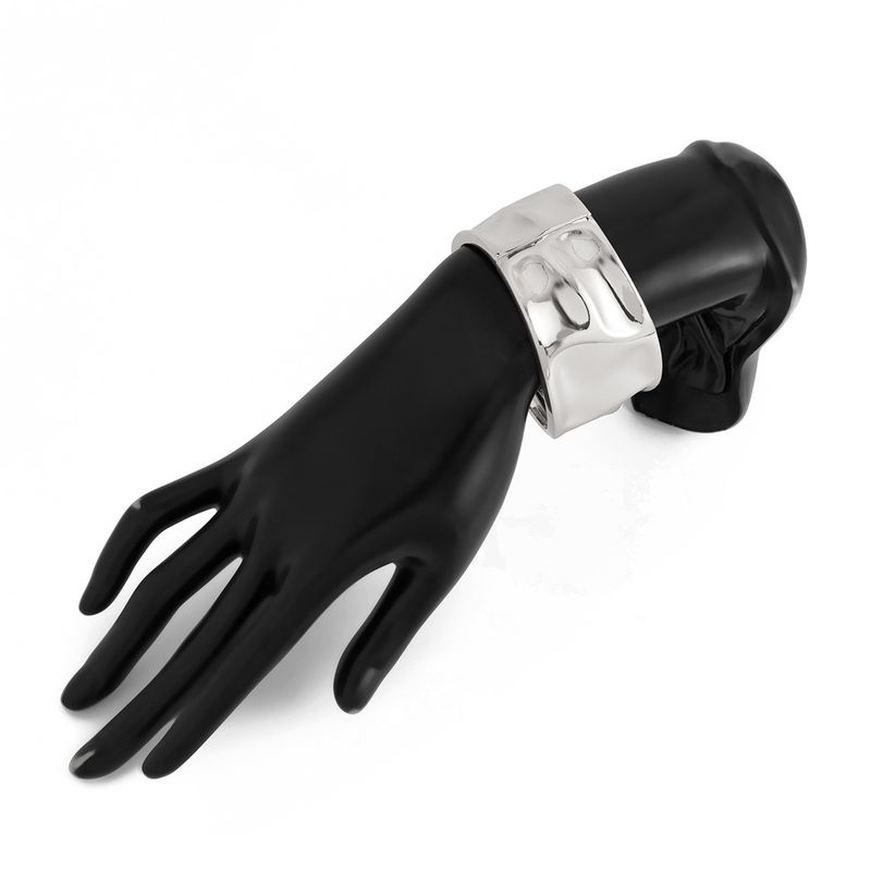 Armband Punk Brede Armband Dames Zwaar Ontwerp Ring Overdreven Draad Twist Lijn Armband_voghion.com