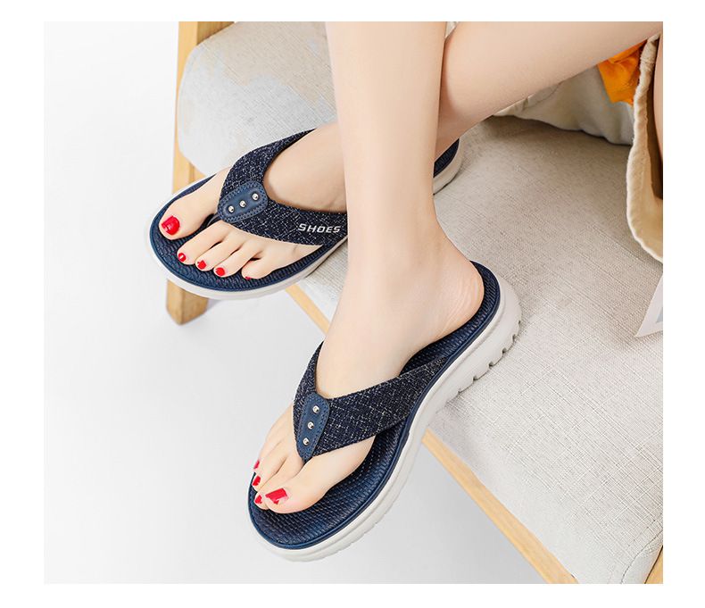 2025 Summer New Women's Simple Flip-Flops Sports Wedge Casual Large Size Slippers_voghion.com