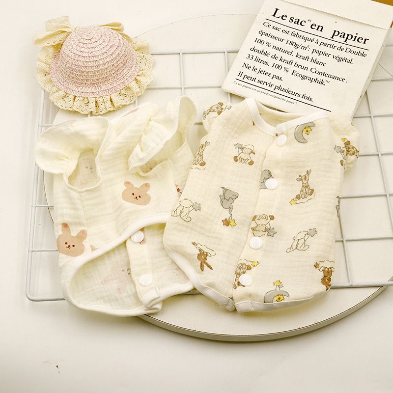 Pet Spring Summer Ins Japanese Korean Cat French Bulldog Plus Size Dog Home Clothes_voghion.com