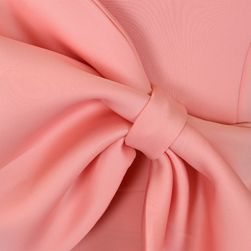 women's sexy big bow slit dress bag hip skirt dress_voghion.com
