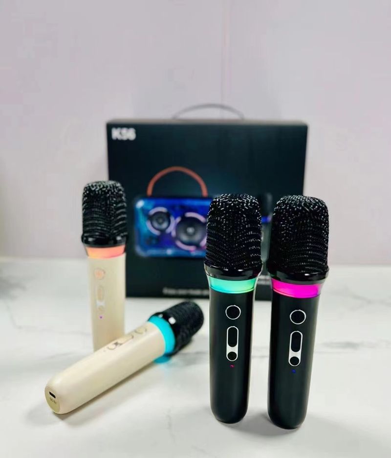 Nový stylový barevný venkovní přenosný mini bezdrátový mikrofon s Bluetooth K56_voghion.com