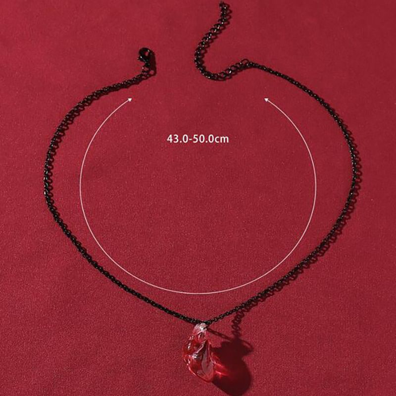 Nuevo collar de órgano de corazón de resina a la moda, colgante exagerado creativo femenino de Halloween_voghion.com